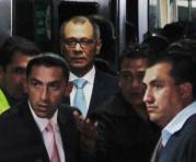 Jorge Glas a su ingreso a la Corte Constitucional. Foto: Patricio Terán / ÚN