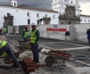 Una de las calles cerradas por trabajos en el metro de Quito. Foto: Paúl Rivas / ÚN