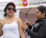 Ayer hubo una jornada de vacunación contra la influenza, en Quito. Foto: Eduardo Terán / ÚN