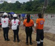 La Cruz Roja acudió a Puerto Bajaña, en Los Ríos, para dar recomendaciones a los bañistas